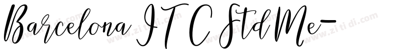Barcelona ITC Std Me字体转换